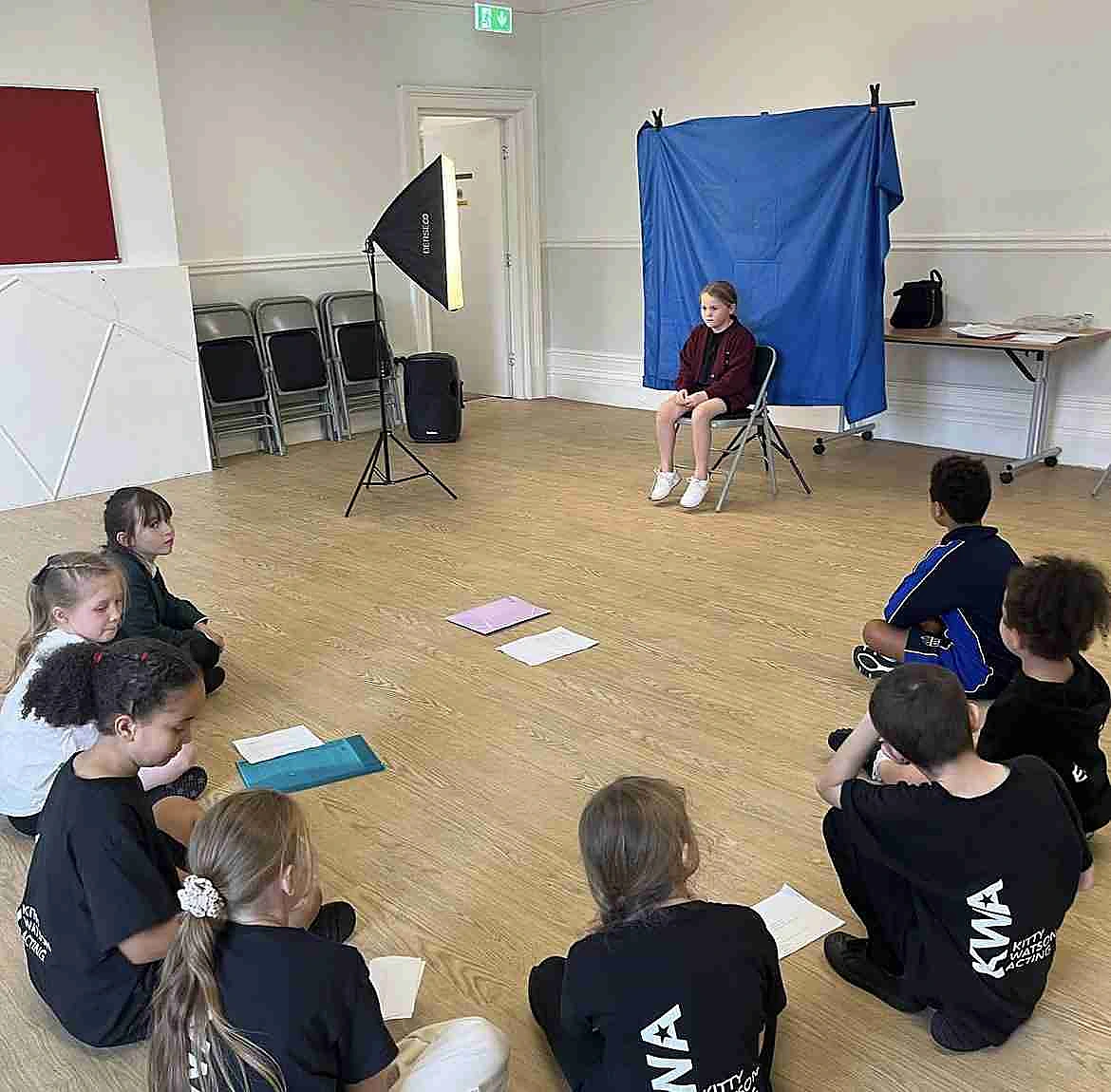 Young actors training for TV, film and theatre auditions