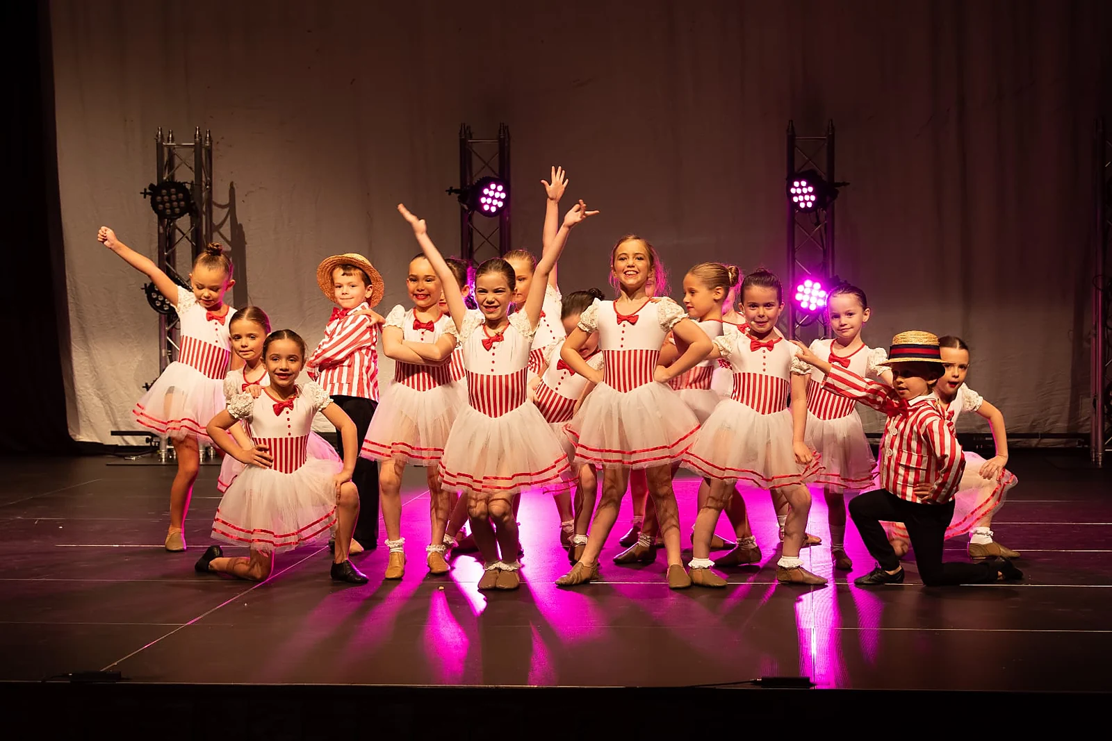 KWA students performing on stage in Manchester