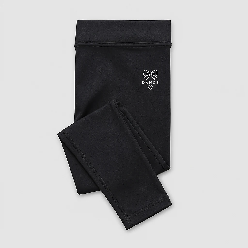 Black KWA kids dance leggings